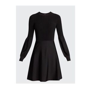 Theory fit and flare blouson sleeve dress P XS New